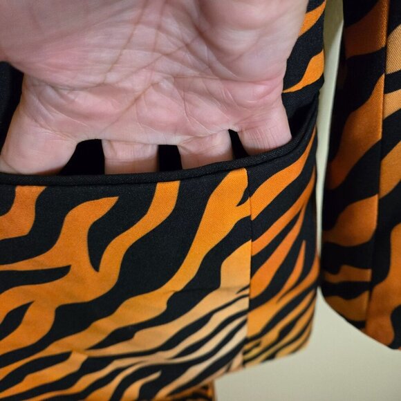 Shinesty The Make Them Purr Tiger Print Suit Statement Piece Size 38/31/32 - Picture 10 of 16